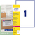 Versand-Etiketten, A4, 199,6 x 289,1 mm, 25 Bogen/25 Etiketten, weiß
