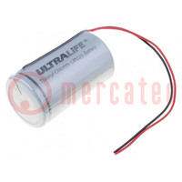 Battery: lithium; 3.6V; D; 19000mAh; non-rechargeable; cables
