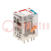 Relay: electromagnetic; DPDT; Ucoil: 220VDC; Icontacts max: 24A