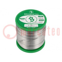 Soldering wire; Sn99,3Cu0,7; 0.7mm; 0.5kg; lead free; reel; 220°C