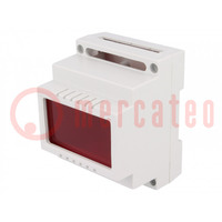Enclosure: for DIN rail mounting; Y: 89mm; X: 69.7mm; Z: 64.7mm; ABS