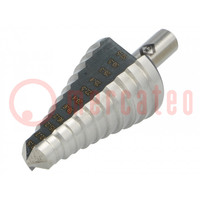 Drill bit; Ø: 12.5÷32.5mm; thin tinware; Steps: 11