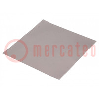 Shielding mat; 240x240x0.3mm; Permeability: 130; EFF