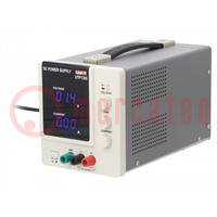 Power supply: laboratory; single-channel,linear; 0÷32VDC; 0÷5A