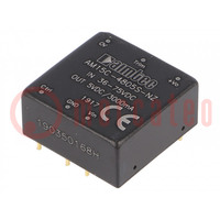 Converter: DC/DC; 15W; Uin: 36÷75V; Uout: 5VDC; Iout: 3A; 1"x1"; OUT: 1