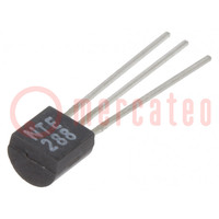 Transistor: PNP; bipolaire; 300V; 0,5A; 1,5W; TO92