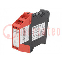 Module: safety relay; SCR ON; 24VAC; 24VDC; for DIN rail mounting
