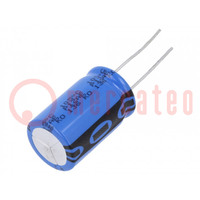 Kondensator: elektrolityczny; THT; 470uF; 63VDC; Ø16x25mm; ±20%