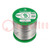 Soldering wire; Sn99,3Cu0,7; 0.7mm; 0.5kg; lead free; reel; 220°C