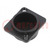 Protection cap; countersunk screw hole; black; plastic; D: 12mm