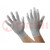 Rękawice ochronne; ESD; L; poliamid,poliuretan,włókno węglowe