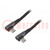 Cable; USB 2.0; USB C angled plug,both sides; 2m; black; 480Mbps
