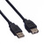 ROLINE Câble USB 2.0 Type A-A, M/F, noir, 0,8 m