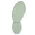 Bodenmarkierung linker Fußabdruck, Alu, langnachleuchtend,Safety Marking, 21,00x8,50cm