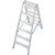Stufen-DoppelLeiter, (Alu), Arbeitshöhe 3,2 m,Leiternhöhe 1,45 m, Stufenanzahl 2x6, Gewicht 7,8 kg