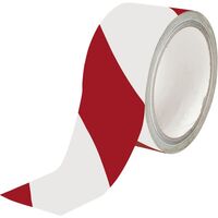 Produktbild zu FOLTEC Warnband rot/weiß 50mmx33m