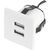 Produktbild zu USB-Charger ad incasso bianco 2xUSB tipo-A 5V max. 2x1,5A