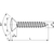 Skizze zu DIN7983C 3.5x 16 Phillips-KS verzinkt Linsensenkkopf-Blechschraube ~ISO7051
