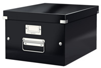 Archivbox Click & Store WOW Mittel, Graukarton, schwarz