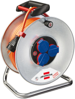 Brennenstuhl 25m AT-N07V3V3-F 3G1,5 power extension 3 AC outlet(s) Black, Blue, Orange, Silver