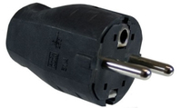 Bachmann 910.100 electrical power plug Type F Black 2P+E