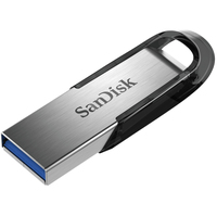 SanDisk Ultra Flair USB flash meghajtó 32 GB USB A típus 3.2 Gen 1 (3.1 Gen 1) Fekete, Rozsdamentes acél