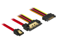 DeLOCK 85228 SATA-kabel 0,3 m SATA 7-pin SATA 22-pin Zwart