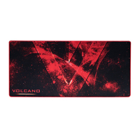 Modecom Volcano Erebus Gaming-Mauspad Schwarz, Rot