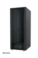 Intellinet Network Cabinet, Free Standing (Premium), 32U, Usable Depth 129 to 629mm/Width 503mm, 600mm Wide, Black, Flatpack, Max 2000kg, Server Rack, IP20 rated, 19", Multi-Poi...