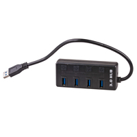 Akyga AK-AD-33 hub di interfaccia USB 3.2 Gen 1 (3.1 Gen 1) Type-A 500 Mbit/s Nero