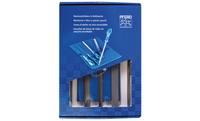 PFERD Machinist's file set WRU 5-piece in plastic pouch 250 mm cut 2 general for roughing and finishing