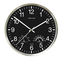 Unilux WETTY Muur Quartz clock Rond Grijs