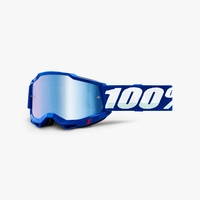 100% Accuri 2 Goggle Blue Wintersportbrille Blau Unisex Zylindrische (flache) Linse