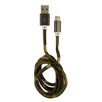 LC-Power LC-C-USB-TYPEC-1M-5 USB Kabel USB A USB C Camouflage, Grün