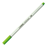 STABILO Pen 68 brush, premium brush viltstift, licht groen, per stuk