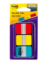 Post-It Tabs, 1 inch Solid, Red, Yellow, Blue, 22 Tabs/Color, 66/Dispenser zelfklevende tab Blauw, Rood, Geel
