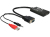 DeLOCK 62408 video átalakító kábel 0,23 M HDMI A-típus (Standard) VGA (D-Sub) + 3.5mm + USB Type-A Fekete