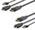 Vivolink PROHDMIUSBDP1 video átalakító kábel 1 M DisplayPort HDMI + USB Fekete
