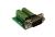 EXSYS EX-49000 cambiador de género para cable 9p D-SUB 10p Verde, Plata
