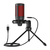 Savio wired gaming microphone with backlight tripod USB SONAR PRO Zwart, Rood Microfoon voor spelcomputers