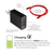 CLUB3D USB Type A and C Dual Power Charger up to 60W