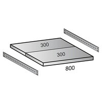 Tablette pour rayonnage emboîtable CLEANA