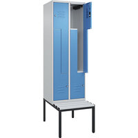 Vestiaire à portes en Z Classic PLUS avec banc
