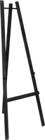 Staffelei, 165 cm, schwarz aus dreifach lackiertem Buchenholz, wetterfest, mit