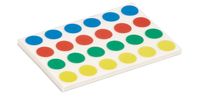 Round stickers, 4 colours, 960 pcs./pack