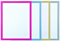 Tablica suchościeralna BI-OFFICE, 60x40cm, lakierowana, kolorowe ramy
