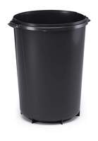 Durable 40L Round Waste Bin Black | Strong Recycling Bin | DURABIN