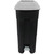Pedal Operated Wheeled Litter Bin - 80 Litre - Grey Lid