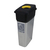Slim Metal Look Plastic Recycling Bin - 70 Litre - Yellow - Hole Top