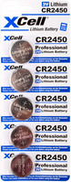 Brands CR2450 batería de botón de litio de 3 V, juego de 5 economías